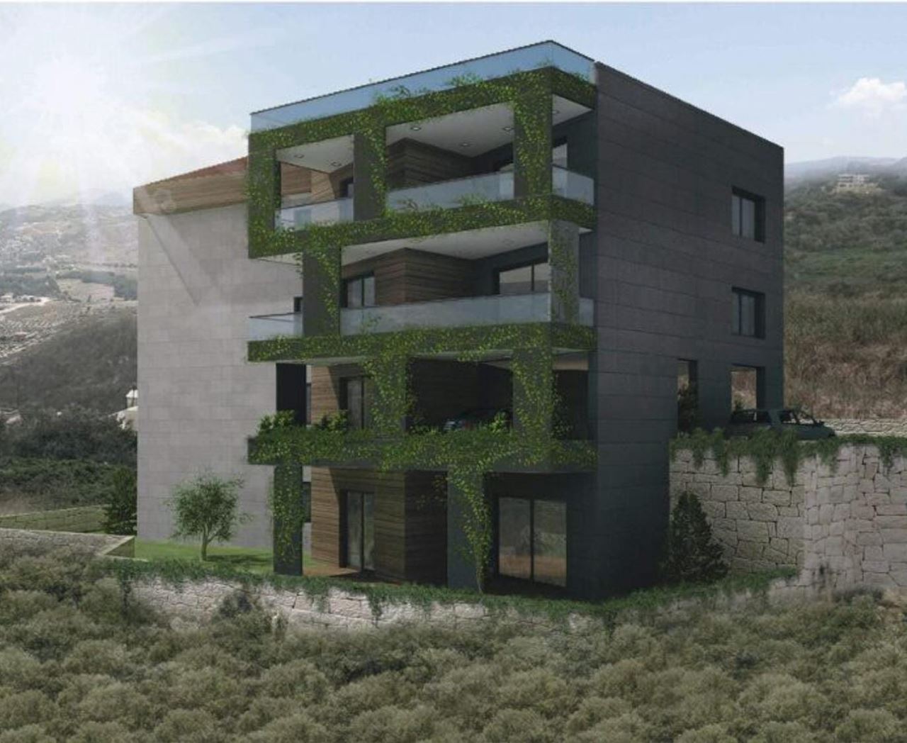 Sea-view land for sale in Kahali, Aley