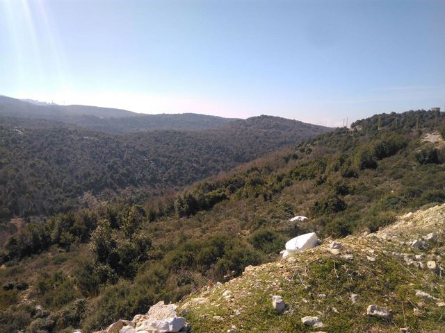 Land with a mountain view for sale in Mechmech, Jbeil