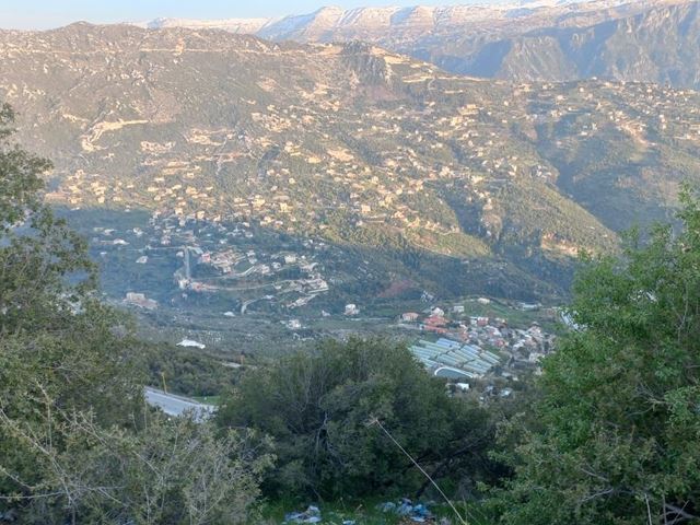 Land with a mountain view for sale in Aannaya, Jbeil