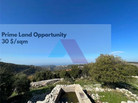 Land with a mountain view for sale in Lehfed, Jbeil