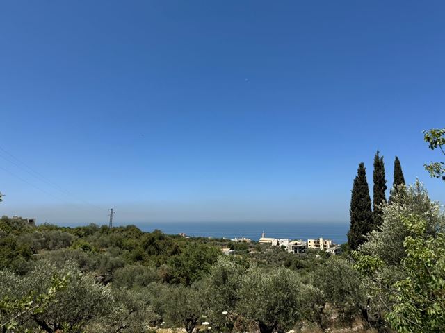 Sea-view land for sale in Monsef, Jbeil