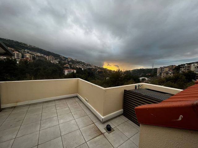 Apartment with a terrace for sale in Ain Alak, Metn