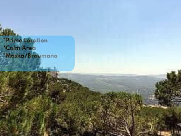 Land with a mountain view for sale in Broumana, Metn