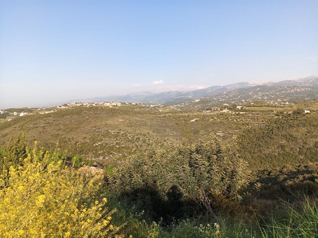 Land with a mountain view for sale in Batroun