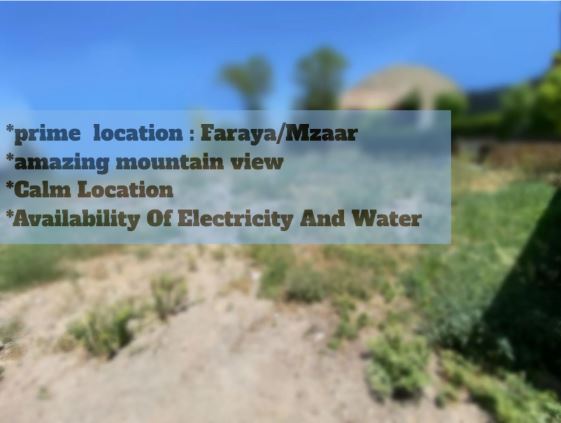 Land with a mountain view for sale in Faraya, Keserwan