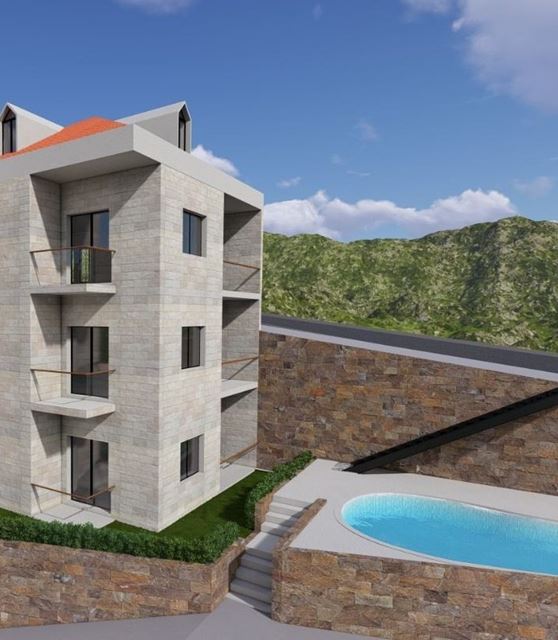 Apartment with a pool for sale in Faytroun, Keserwan