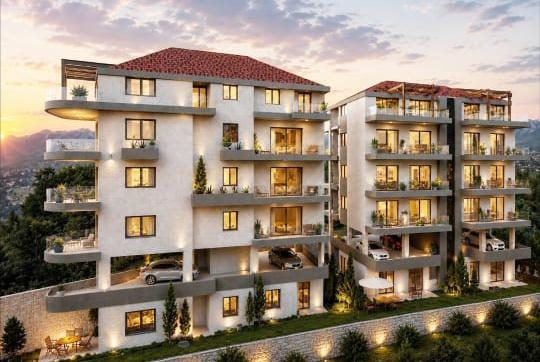 Apartment with a mountain view for sale in Klayaat, Keserwan