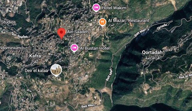 Land with a mountain view for sale in Ain Saade, Metn