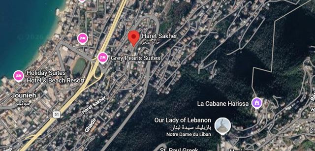 Land with a mountain view for sale in Haret sakher, Keserwan