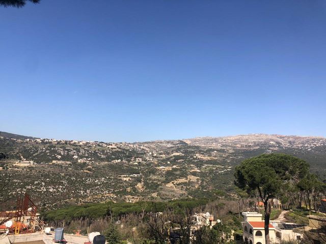 Land with a mountain view for sale in Bzebdine, Baabda