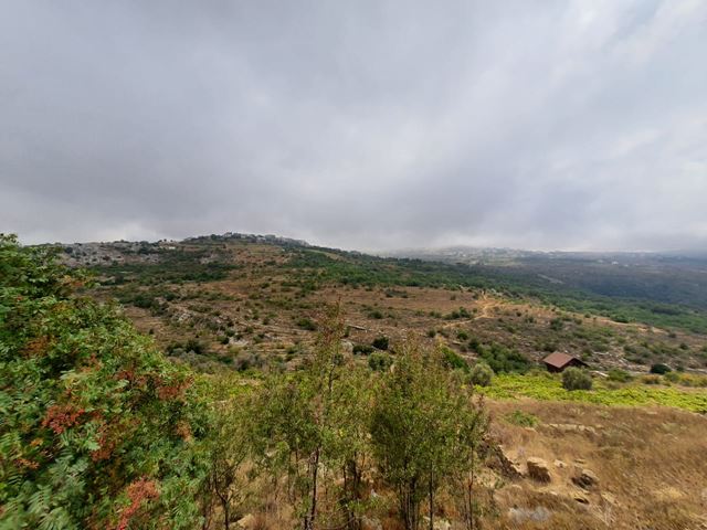 Land with a mountain view for sale in Bhamdoun, Aley